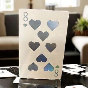 3/$25 DIOR JOY 8 of Hearts Holographic Playing Card in Protective Case